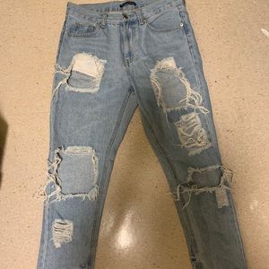 Vintage brandy melville light washed ripped jeans